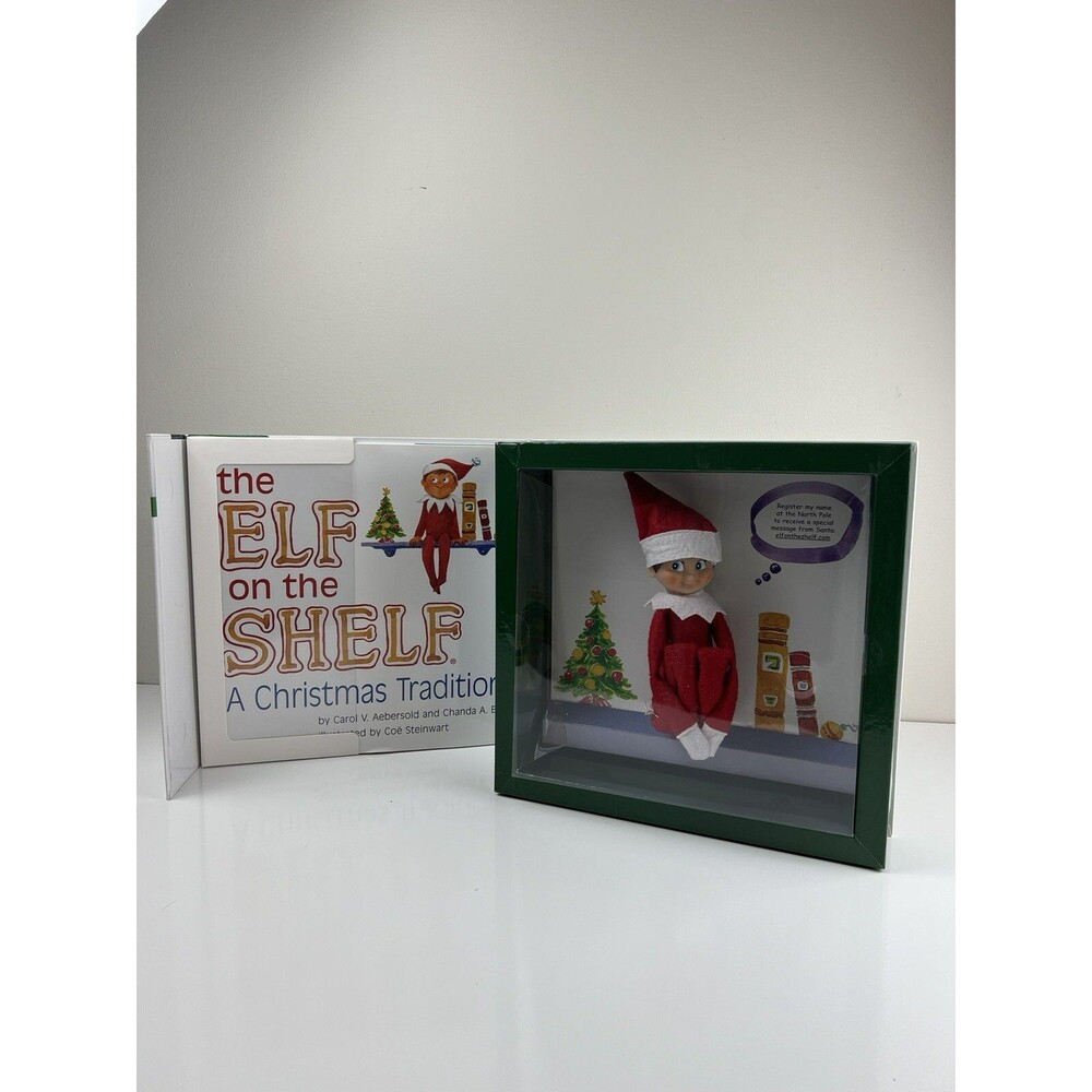 The Elf on the Shelf- A Christmas Tradition with Blue-Eyed "I am a boy" Elf-New